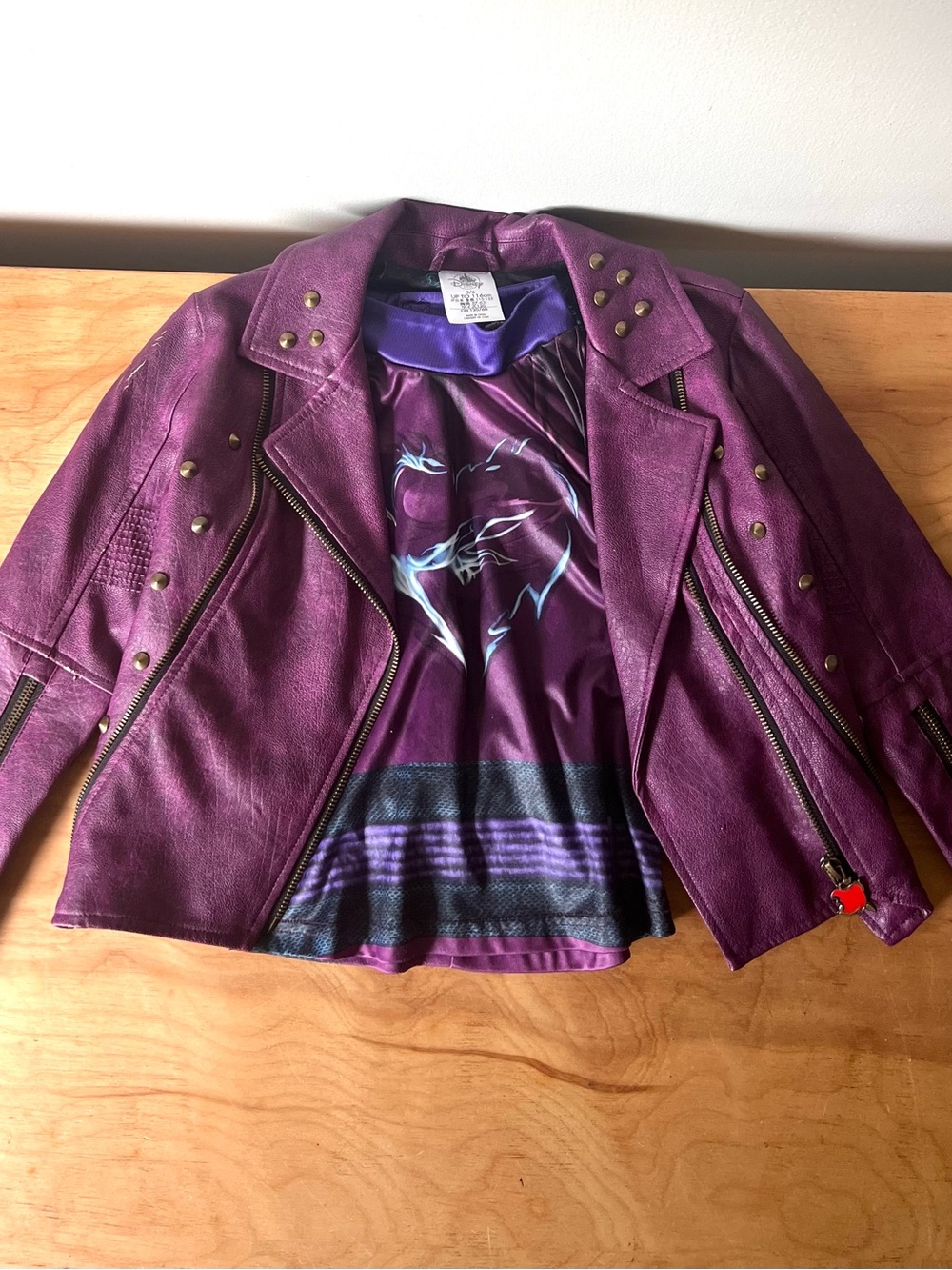 Disney Descendants Mal Faux Leather Jacket, Top